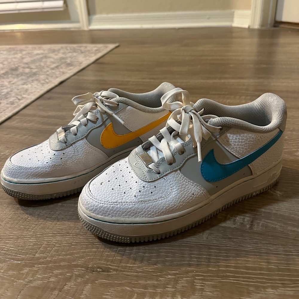 Nike Air Force NBA 1 '07 LV8 EMB GS 75th Anniversary Fiesta Shoes 5.5Y Womens 7